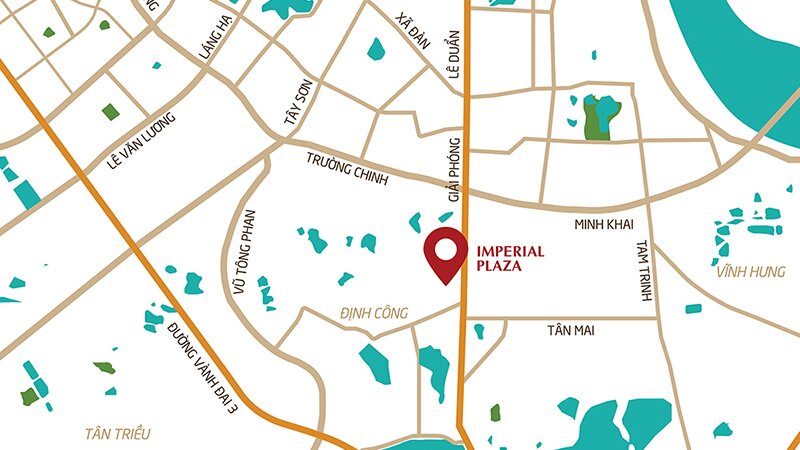 Vị trí chung cư Imperial Plaza